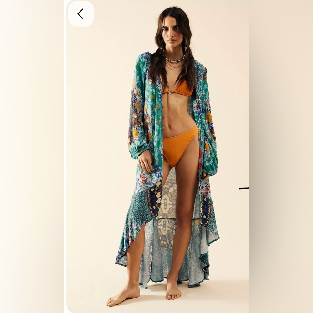 Free People Marais Printed Midi Dress Size XS - Picture 14 of 14